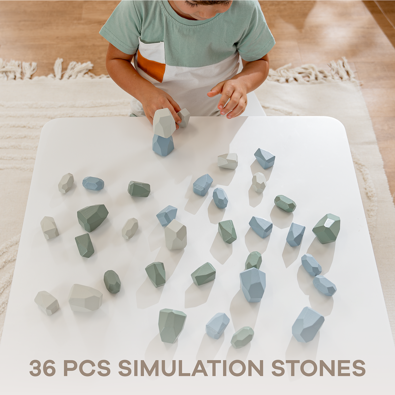 Stacking Blocks for Toddlers by Comfy Cubs: Boy Pack