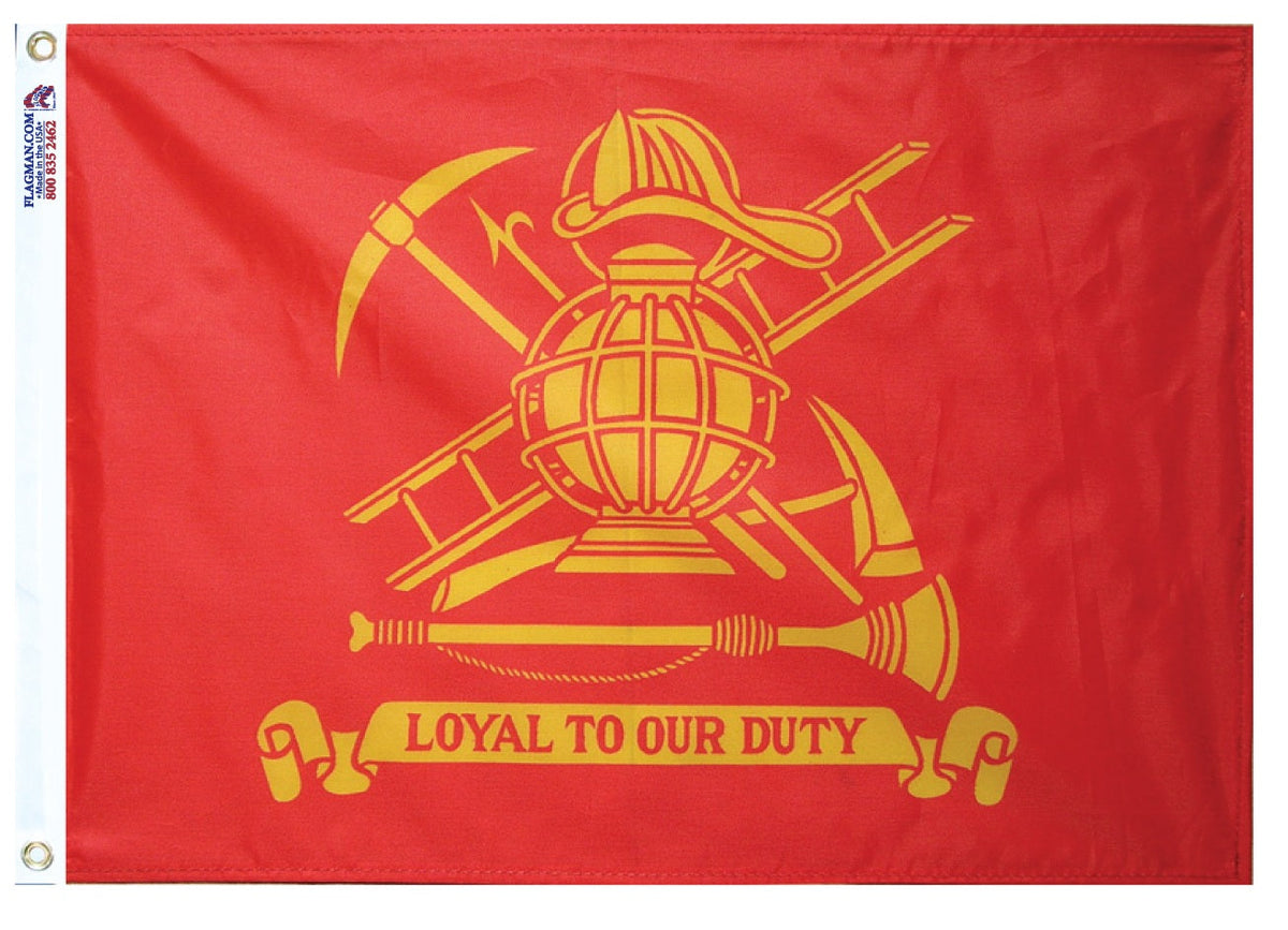 Loyal To Our Duty Firefighter Flag – Outdoor Made in USA