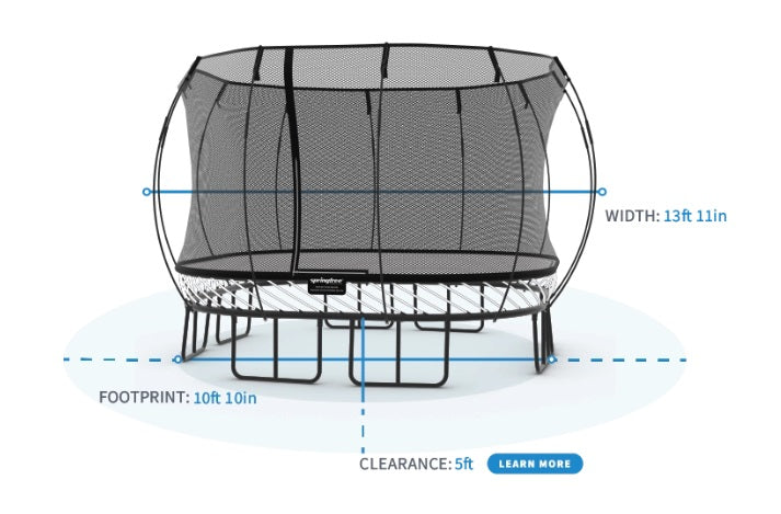 Springfree Trampoline Oval Size