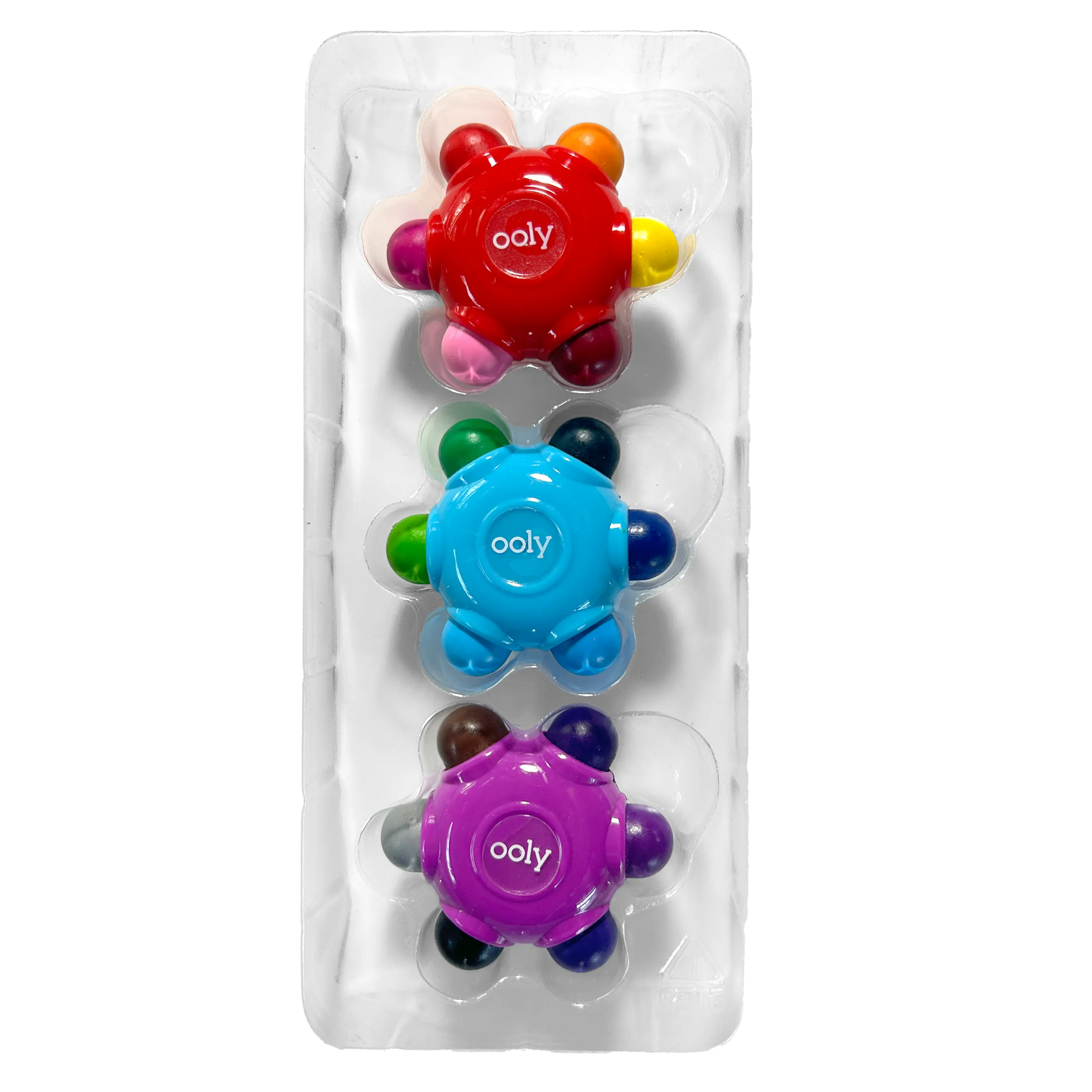 Color Burst Easy Grip Crayons (Set of 3 / 18 Classic Colors