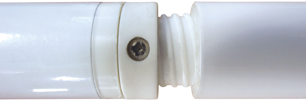 9' Aluminum Rotating Flagpole - White