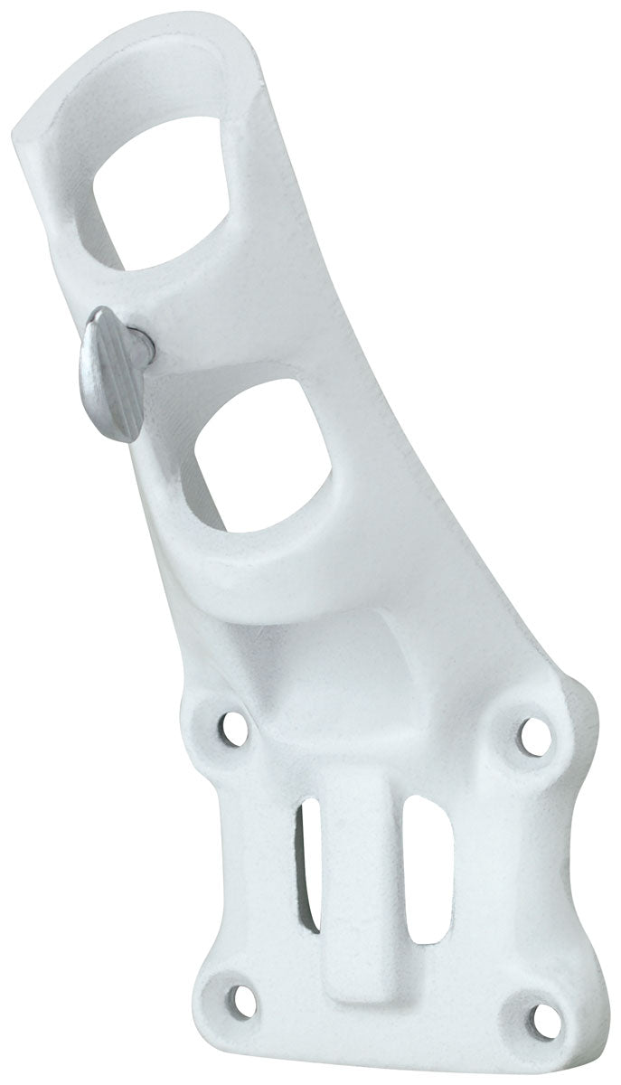 Aluminum 1" Flagpole Bracket - White