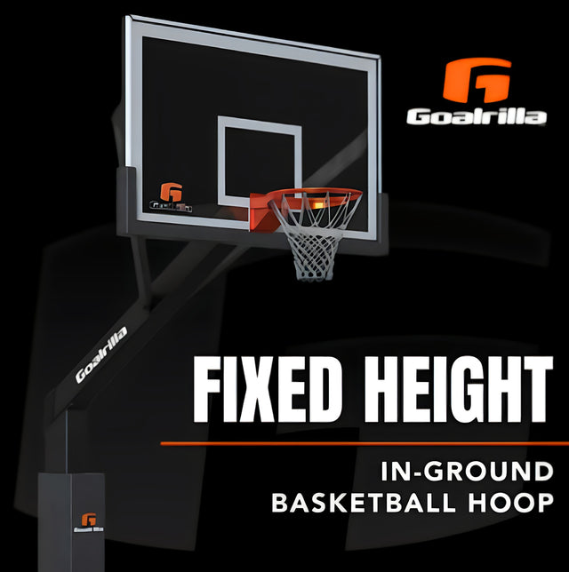 Fixed Height 72" Glass Backboard Hoop