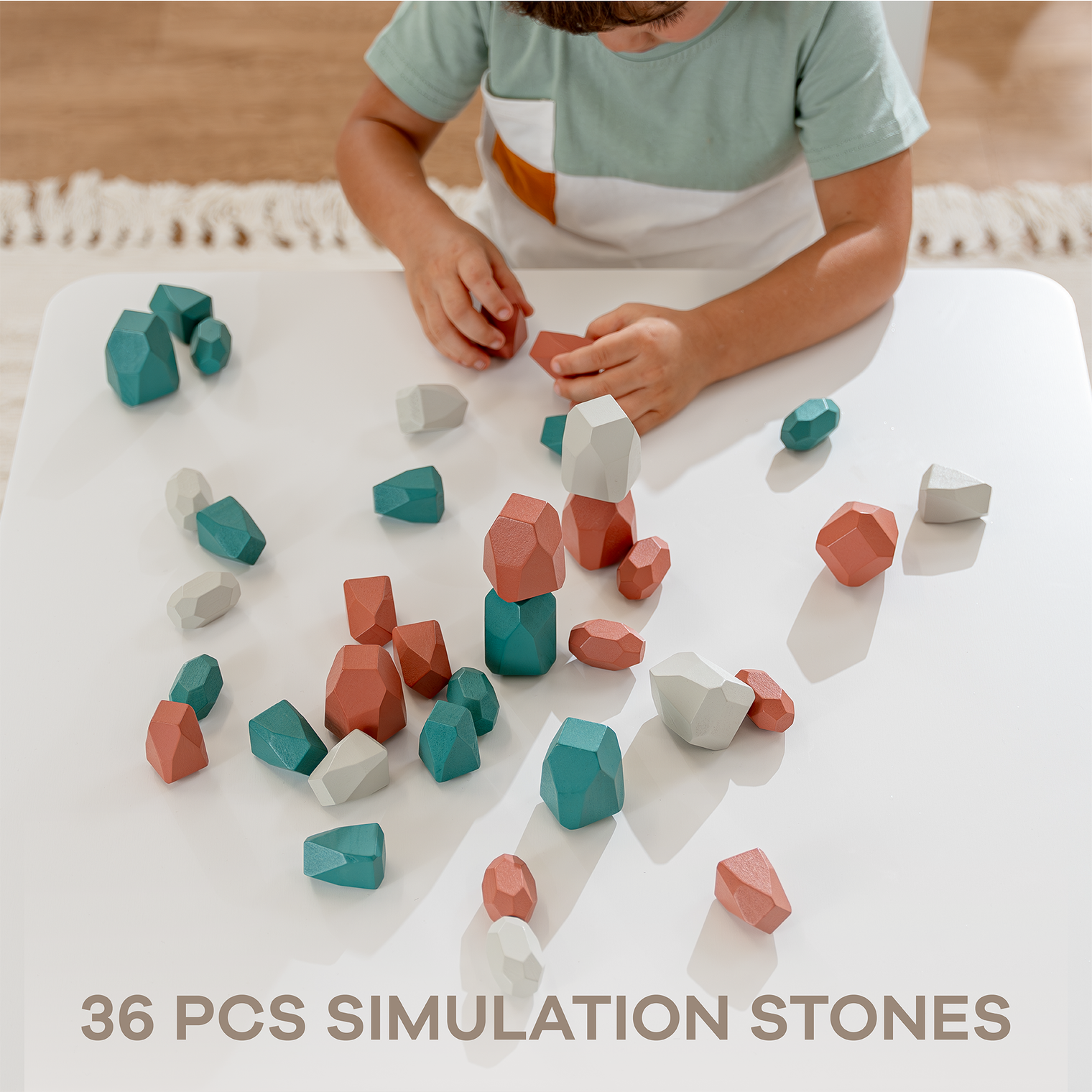 Stacking Blocks for Toddlers by Comfy Cubs: Dino Pack