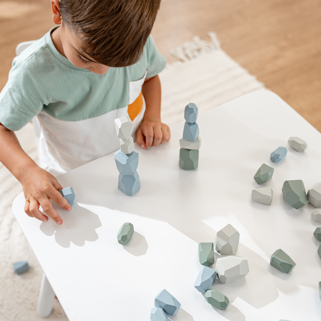 Stacking Blocks for Toddlers by Comfy Cubs: Boy Pack