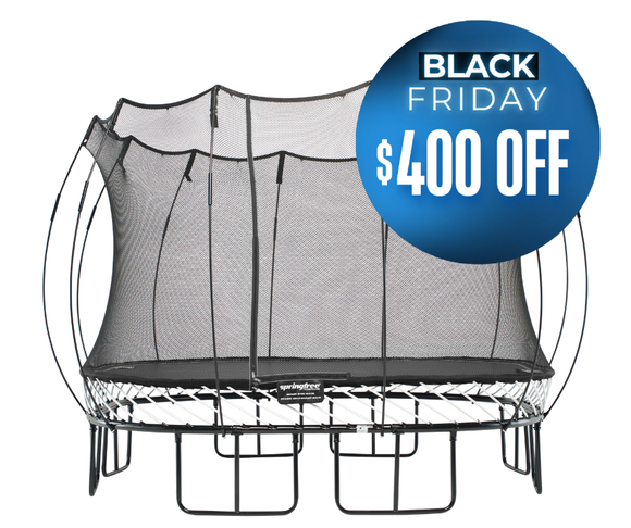 LARGE SPRINGFREE SQUARE TRAMPOLINE BLACK FRIDAY DEAL