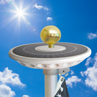 Double Row Solar Flagpole Top Light | 40 LED Automatic Flag Illumination