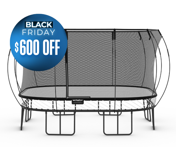SPRINGFREE JUMBO SQUARE TRAMPOLINE BLACK FRIDAY DEAL