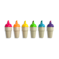 Sweet Scoops: Neon Highlighters - Strawberry Scent (Set of 6)
