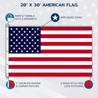 Guardian™ Polyester American Flag - Economy & Bulk Pricing | Made in USA