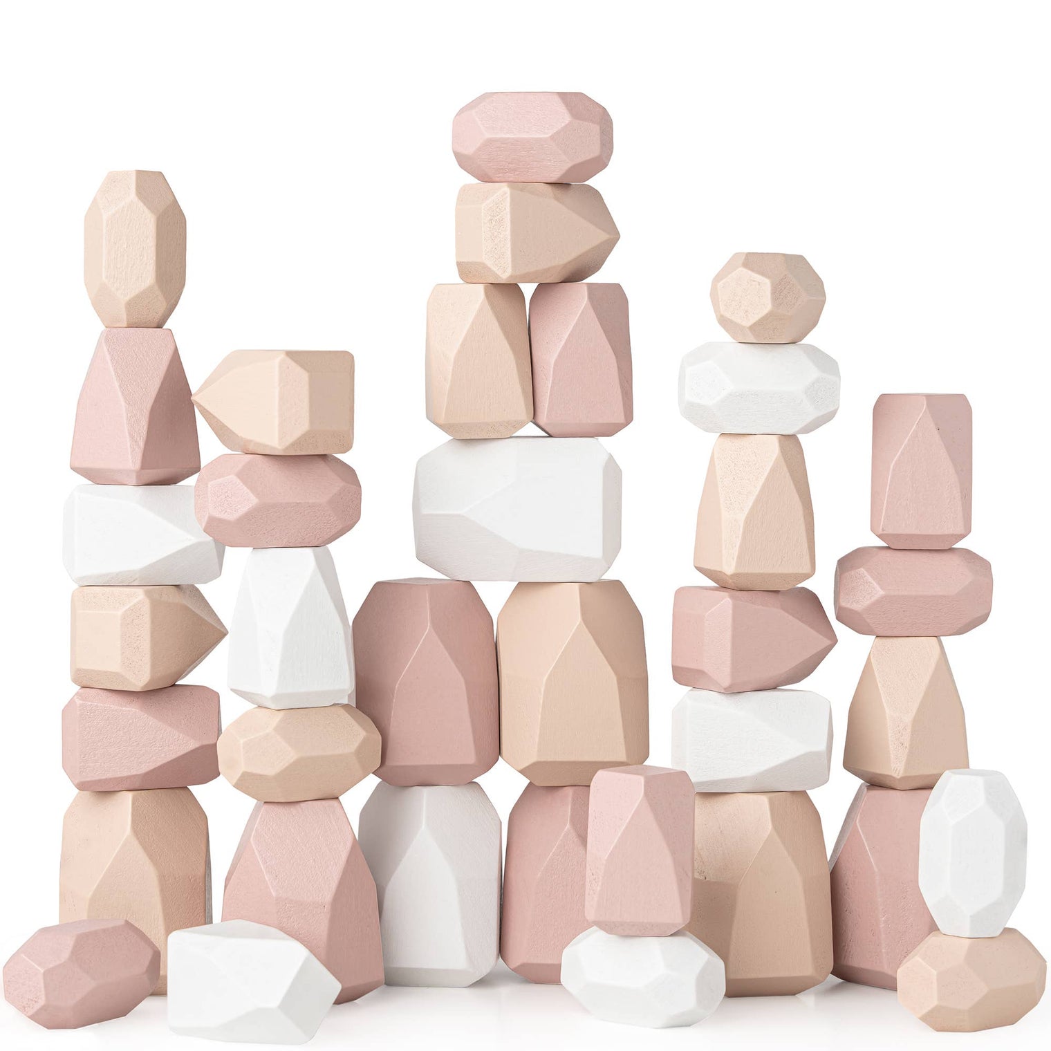 Stacking Blocks for Toddlers by Comfy Cubs: Girl Pack