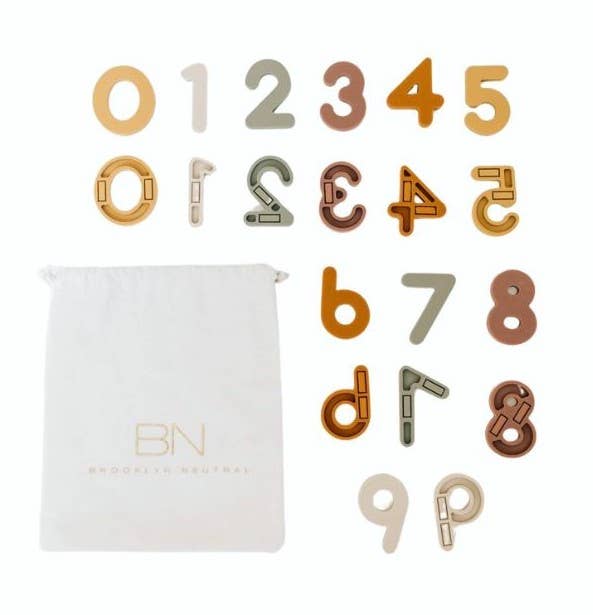 Silicone Number Magnets 20 Piece Set