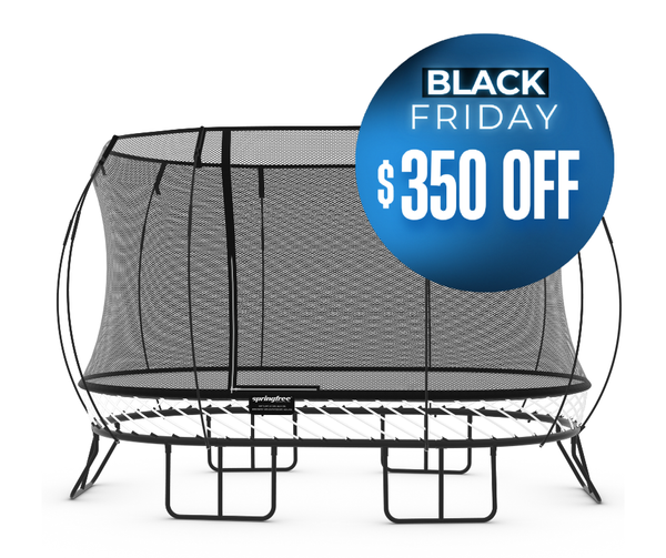BLACK FRIDAY LARGE OVAL TRAMPOLINE DEAL
