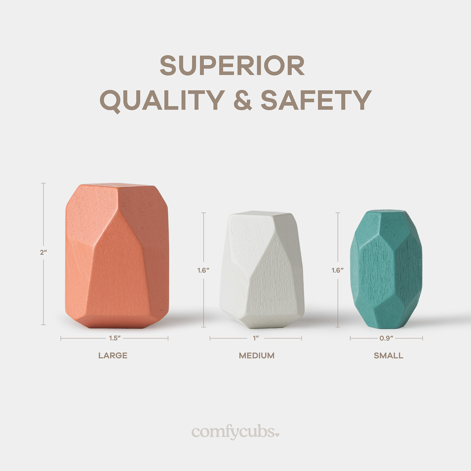 Stacking Blocks for Toddlers by Comfy Cubs: Dino Pack