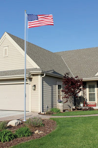 20’ Commercial-Grade Aluminum Flagpole 3-Section | Made in USA, UPS Shippable