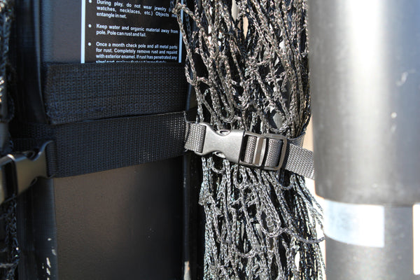 Folded up yard guard