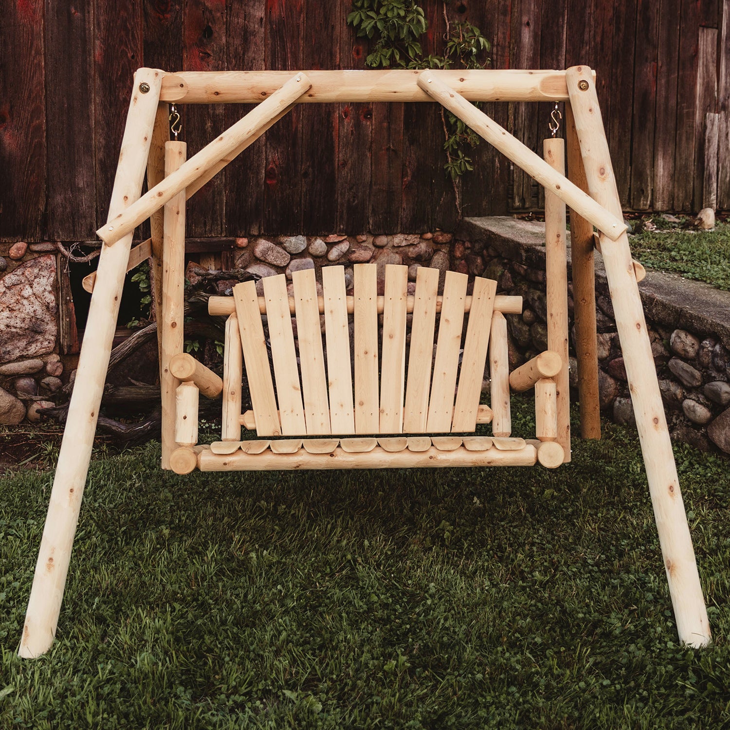 4' Rustic Yard Swing