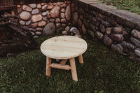 Outdoor Log Cedar Coffee Table