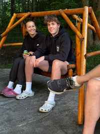 Kids Cedar Log Lawn Swing