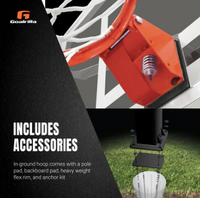 Inground basketball hoop and accessories