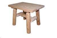 cedar end table