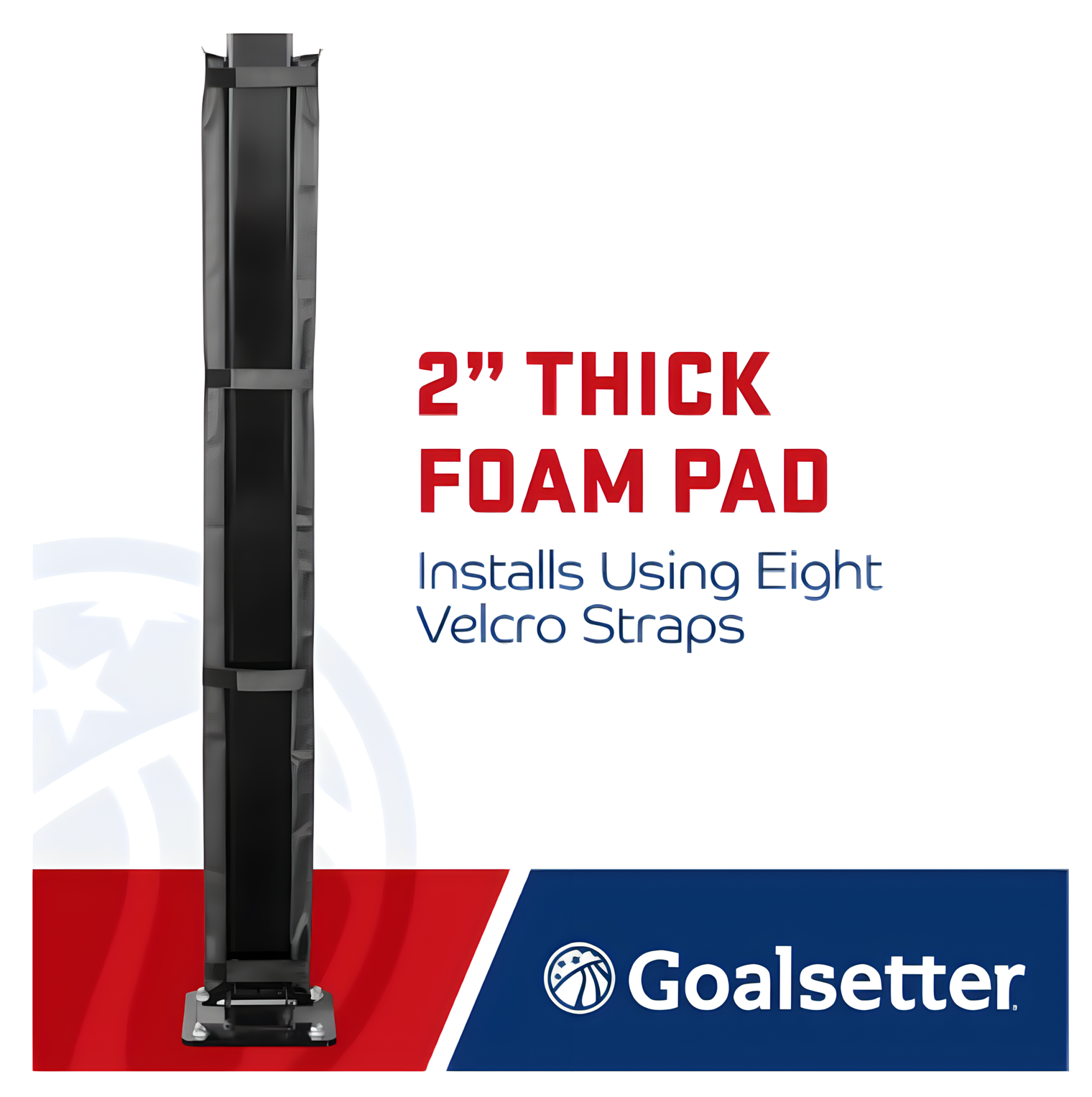 Goalsetter Custom Fit Basketball Pole Pad – 4", 5" & 6" Poles