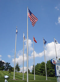 Aluminum Flagpole with Internal Cable Winch | Heavy-Duty, Made in USA, Lifetime Warranty
