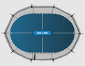 Trampoline size