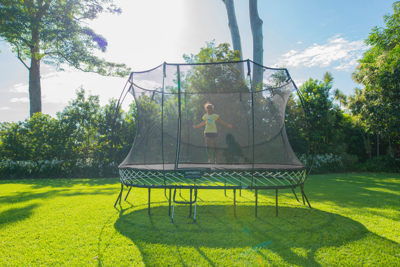 Large Oval Springfree Trampoline