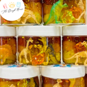 Handmade dinosaur sensory play jar for toddlers