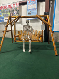 Kids Cedar Log Lawn Swing