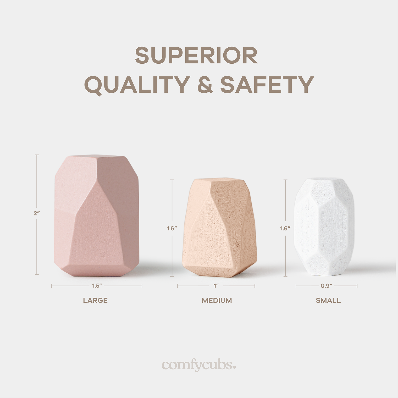 Stacking Blocks for Toddlers by Comfy Cubs: Girl Pack