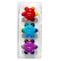 Color Burst Easy Grip Crayons  (Set of 3 / 18 Classic Colors