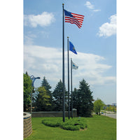 Aluminum Flagpole - External Rope - Heavy Duty, Lifetime Warranty | Made in USA
