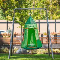 GobaPlay Single Swing Playset with Tent Swing