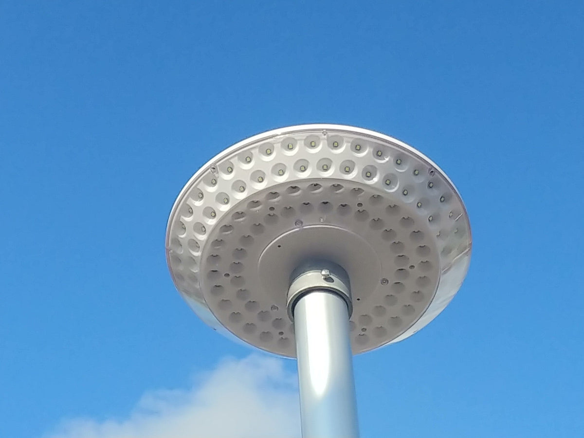 Quadruple-Row Solar Flagpole Top Light | 136-LED High-Output Flag Illumination